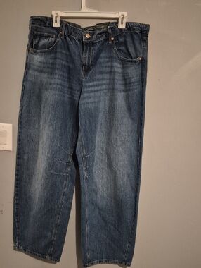 wild fable Relaxed Boyfriend Jeans in Dark Blue Denim